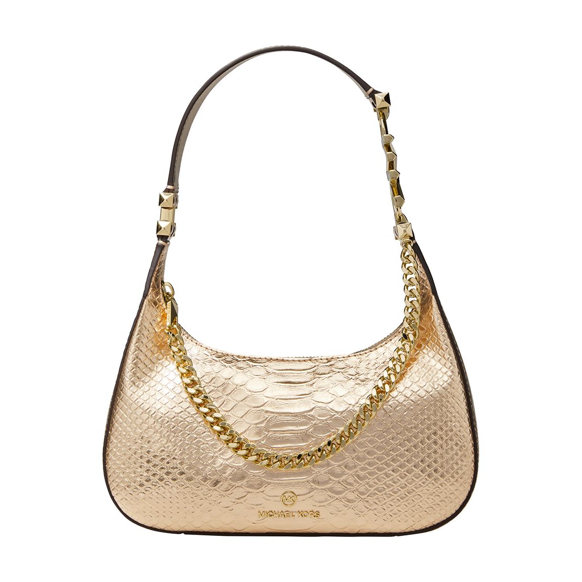 Pale Gold Piper Croc Small Pouchette main product photo