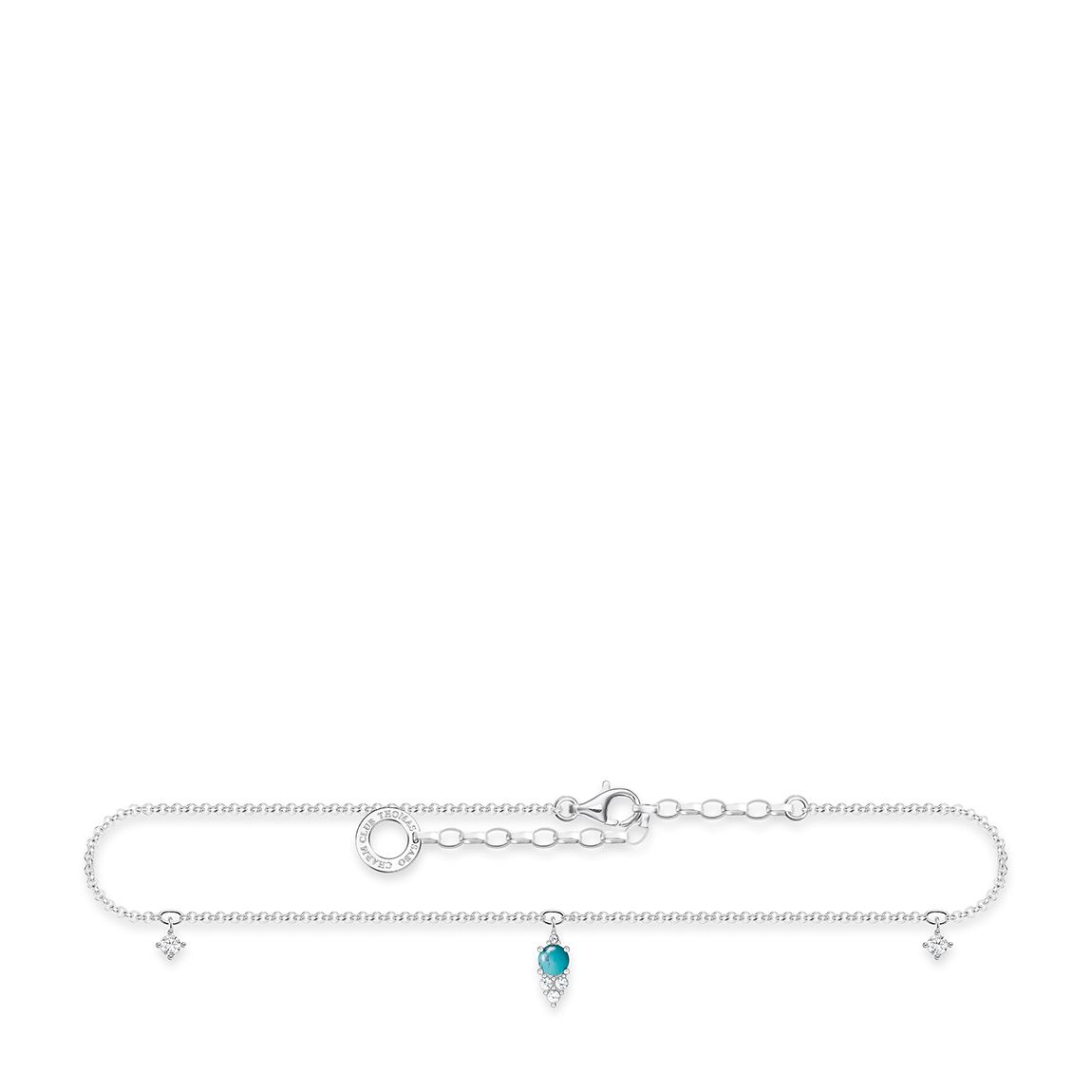 925 Sterling Silver Charming Ankle Chain main product photo