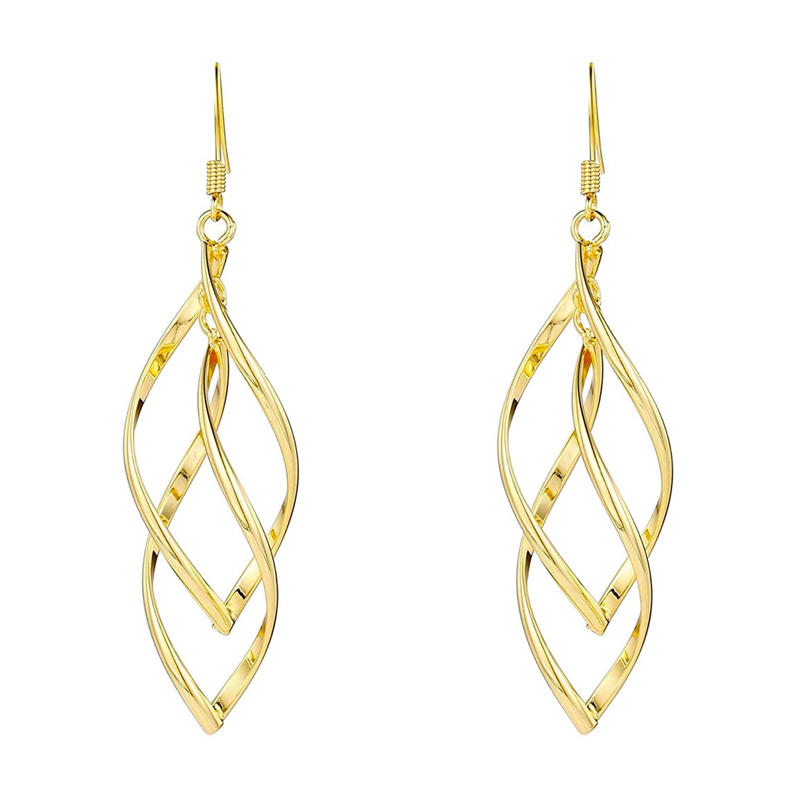 18K Gold Geometric Earrings main product photo