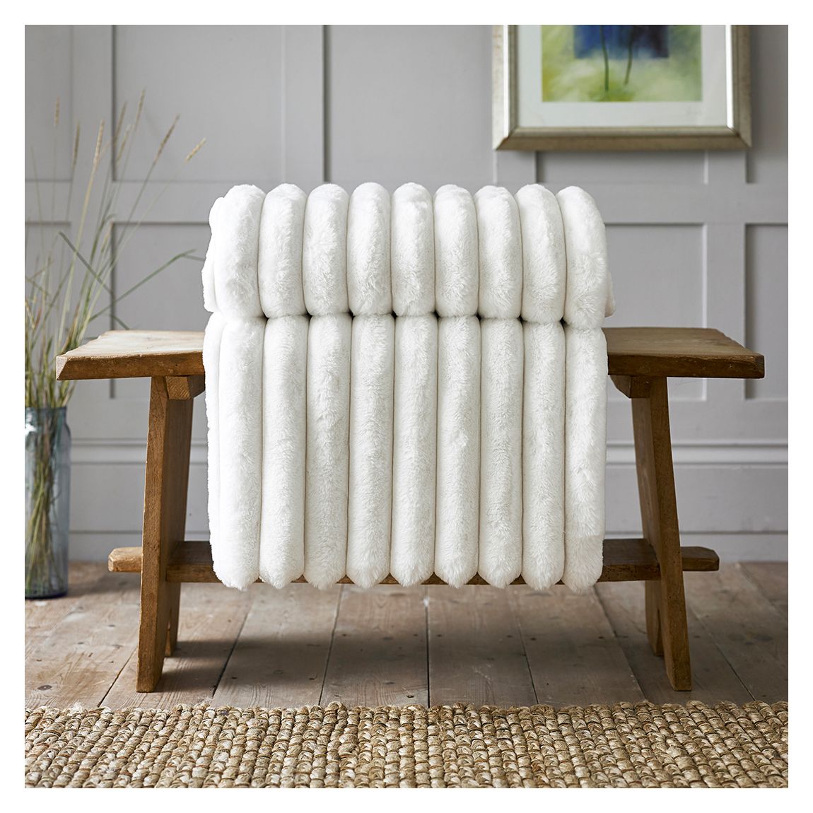 Balmoral Faux Fur Throw 150x220cm, Arctic main product photo