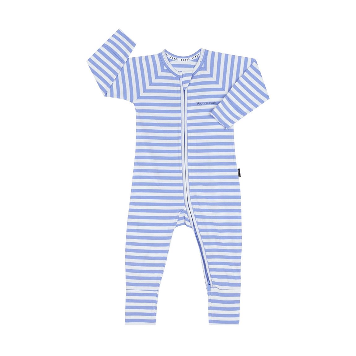 Blue and White Zip Wondersuit main product photo