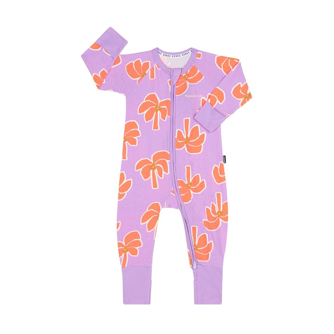 Orange Breezy Palm Zip Ydg Wondersuit main product photo
