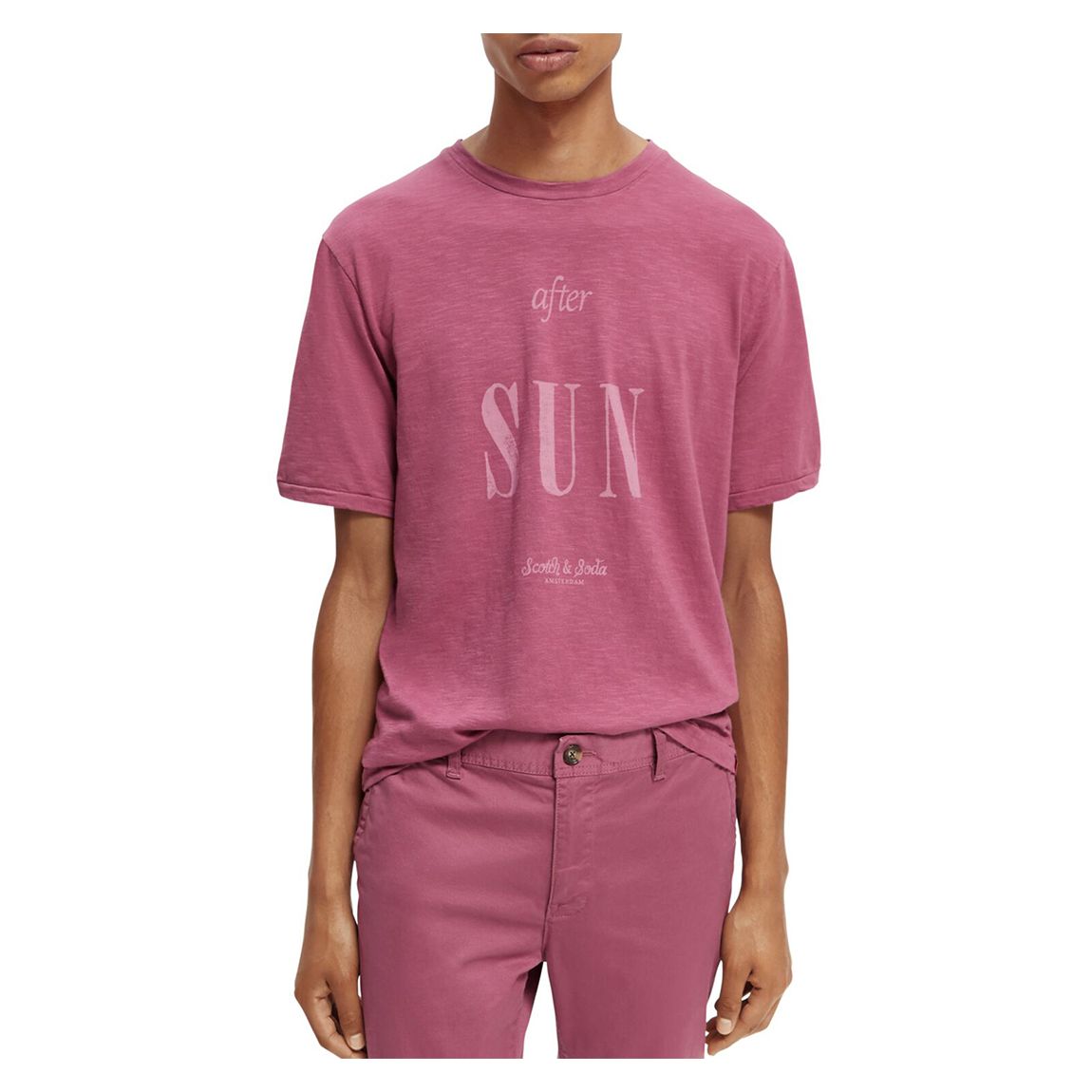 Pink Jersey Graphic Cotton T-Shirt main product photo