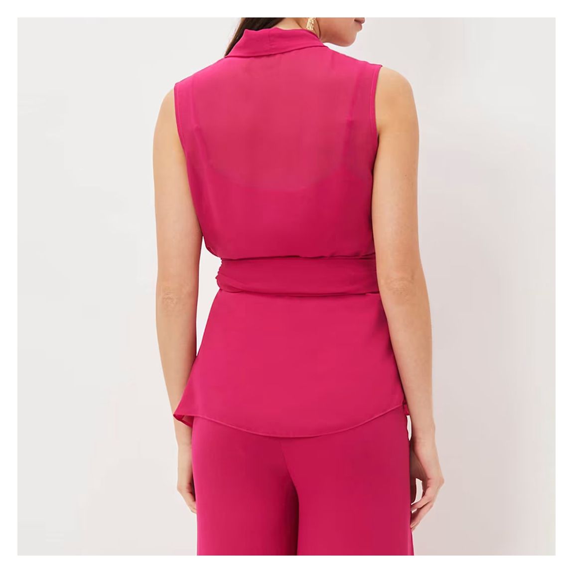 Pink Florentine Wrap Top