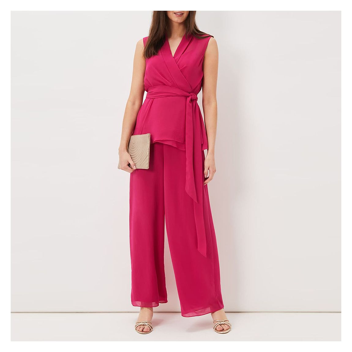 Pink Florentine Wrap Top