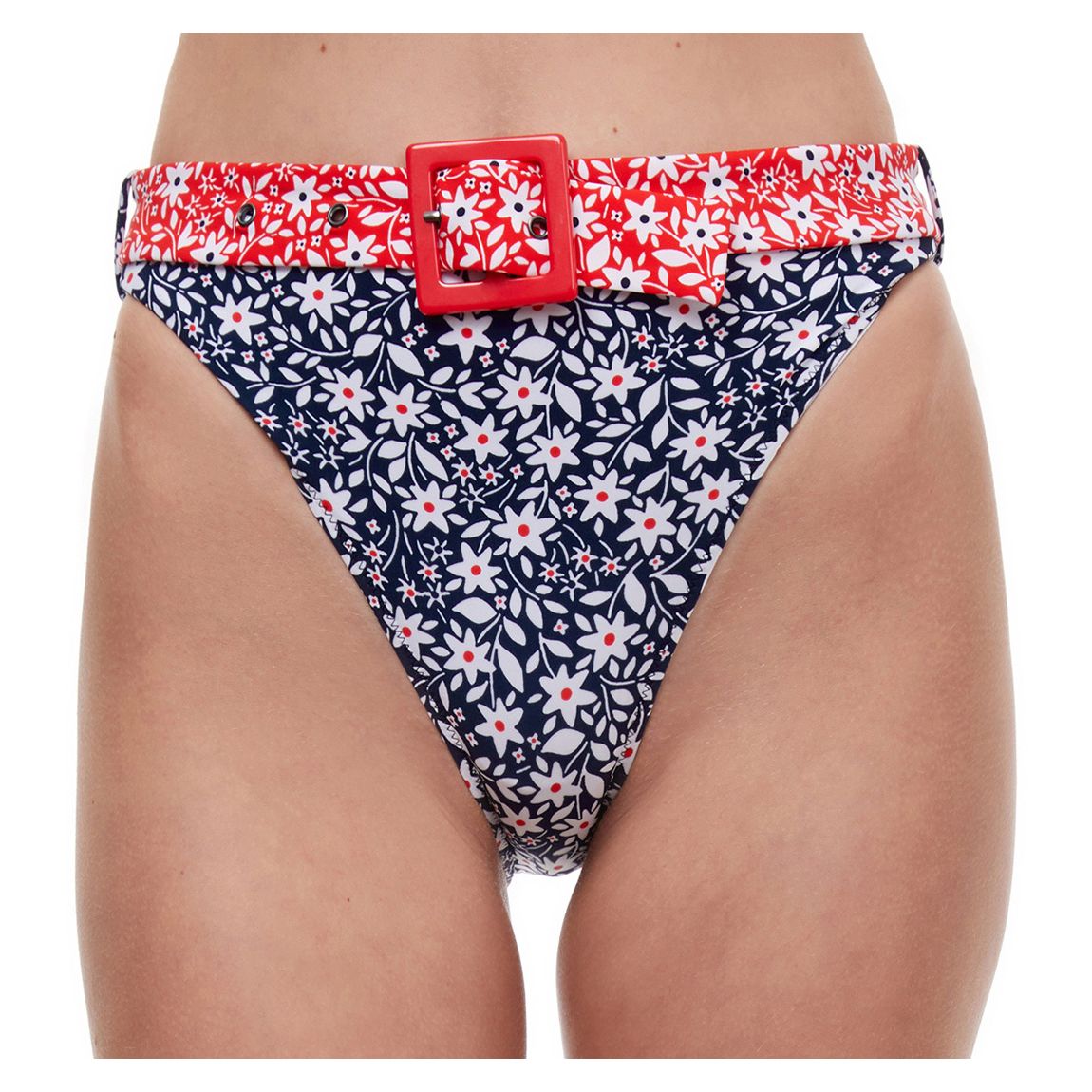 Navy Red Bikini Botoms main product photo