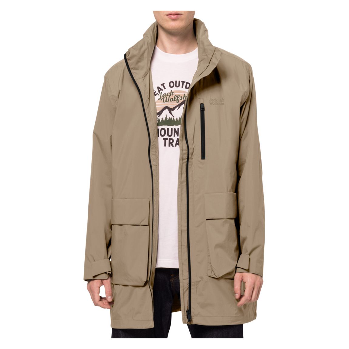 Beige Norden Port Waterproof Parka main product photo