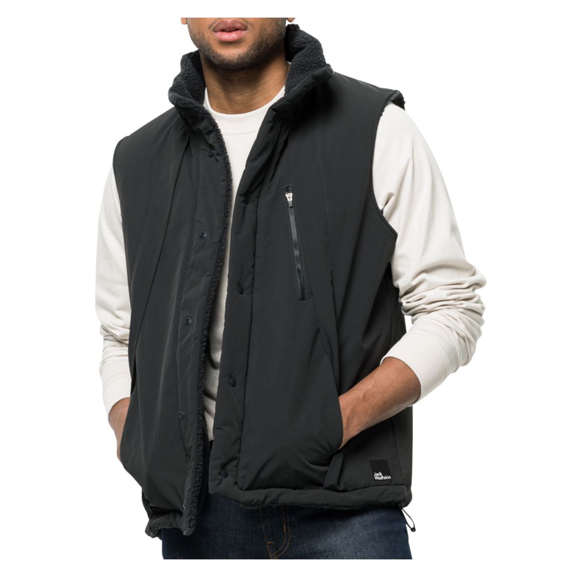 Black Alex Outdoor Weather Resist Gilet main product photo