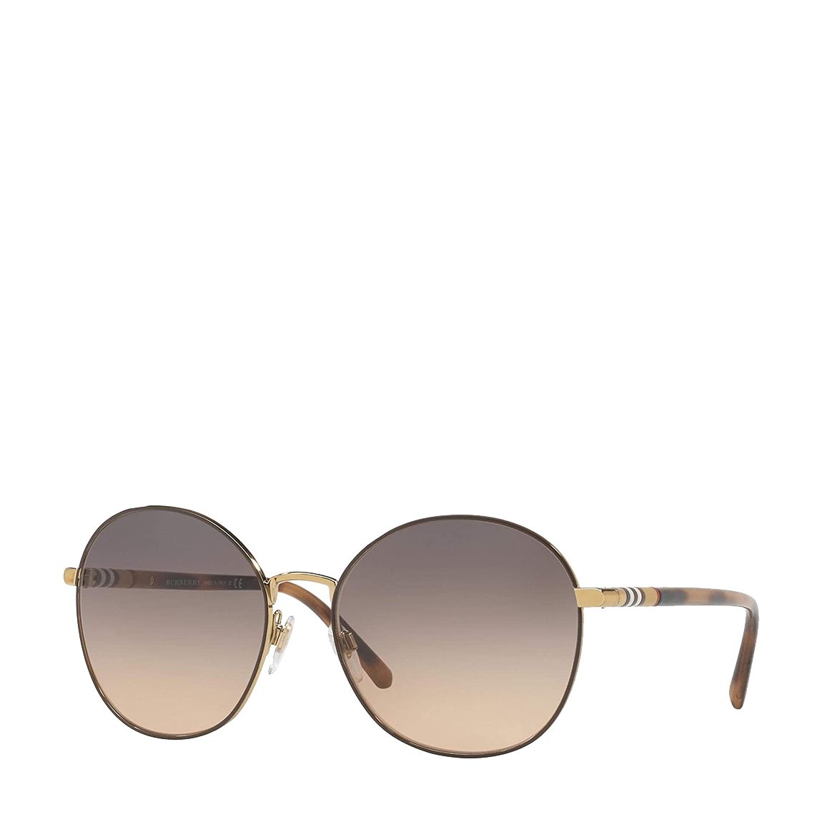 Women's Gold/Grey Burberry Sunglasses 56mm main product photo
