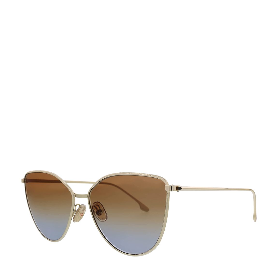 Women's Gold, Brown & Blue Victoria Beckham Sunglasses 59mm main product photo