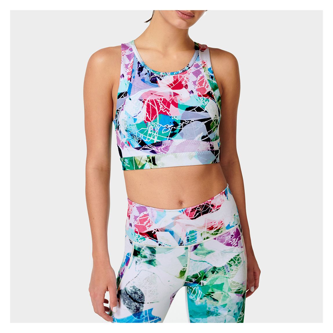 Green Earth Print Super Sculpt Sustainable Top main product photo