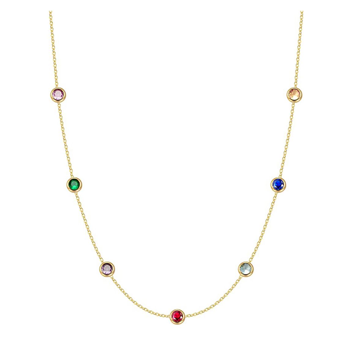 18K Gold Multi Color Necklace main product photo