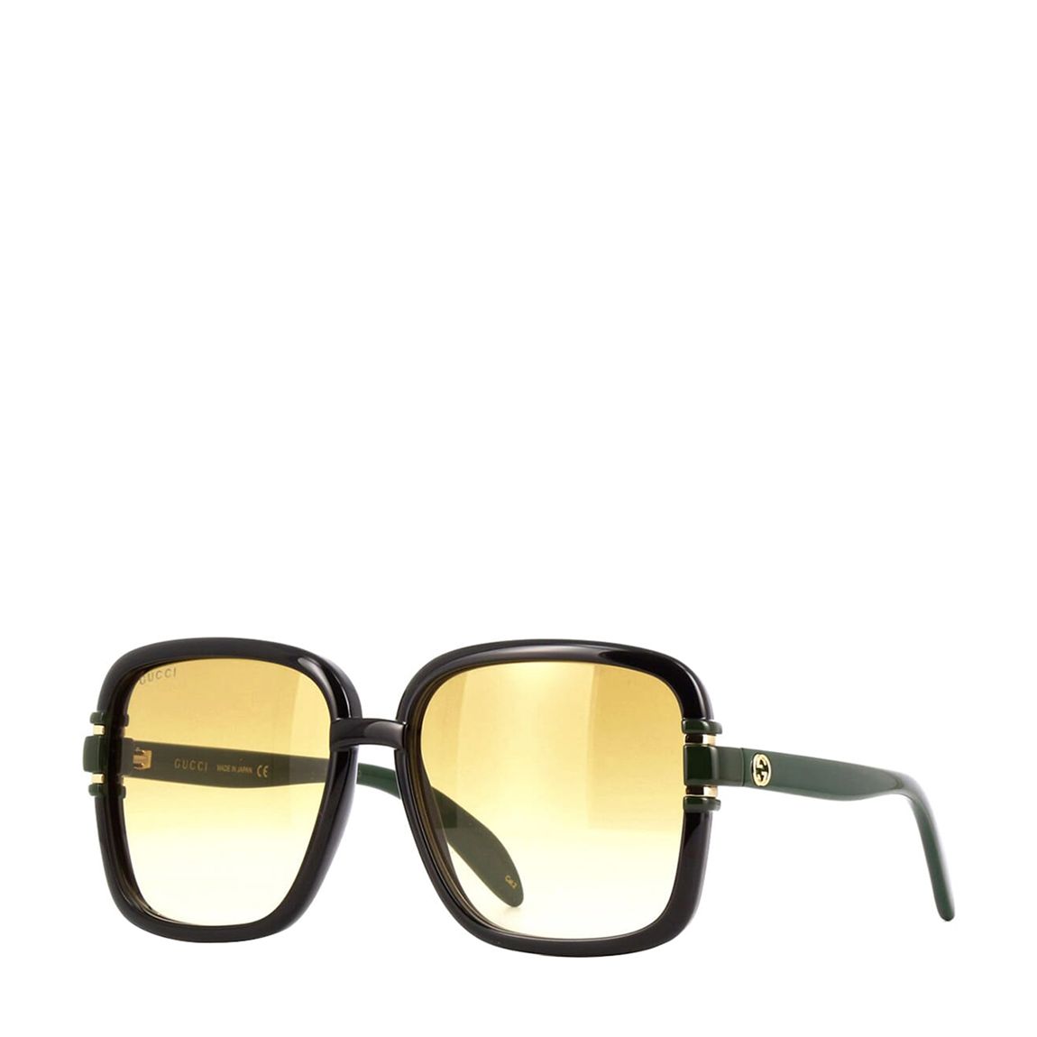 Women's Black & Green Gucci Sunglasses 59mm main product photo