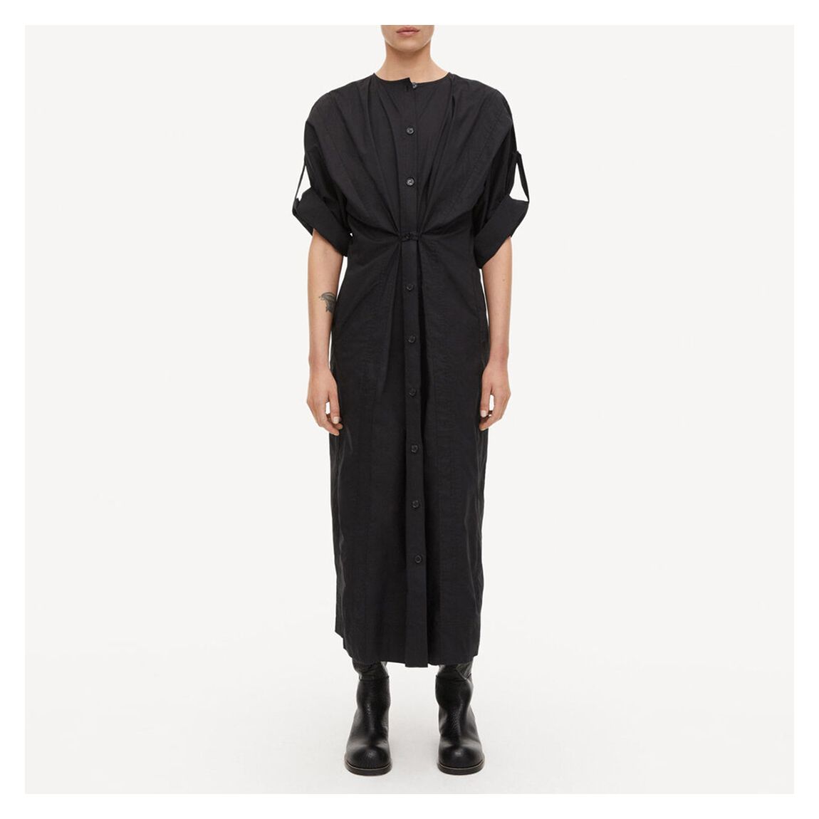 Black Annielle Maxi Cotton Dress main product photo