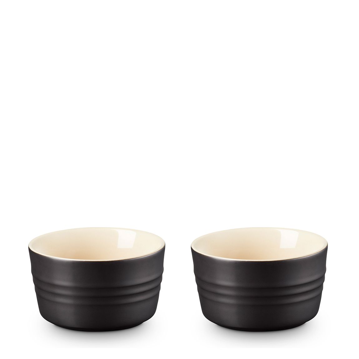 Satin Black Stoneware Set of 2 Ramekins main product photo