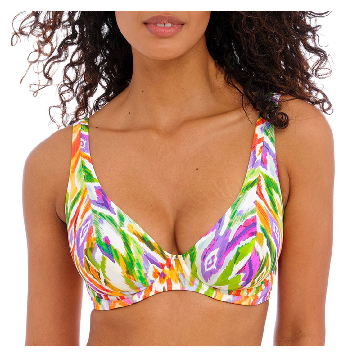 Multi Tusan Beach UW High Apex Bikini Top main product photo