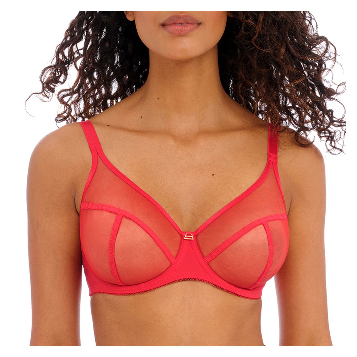 Red Snapshot UW High Apex Plunge Bra main product photo