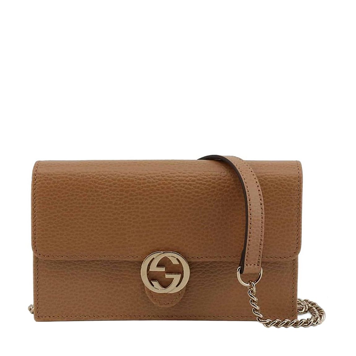 Brown Gucci GG Interlocking Mini Crossbody Bag main product photo