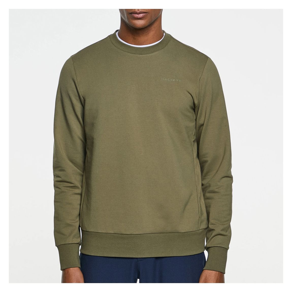 Khaki Essential Cotton Blend Sweatshirt main product photo