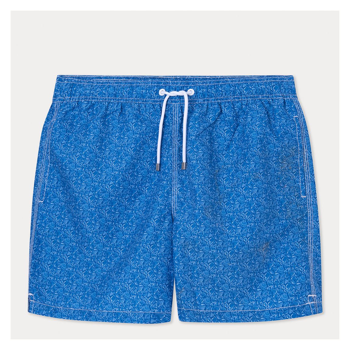 Blue Printed Swim Shorts main product photo
