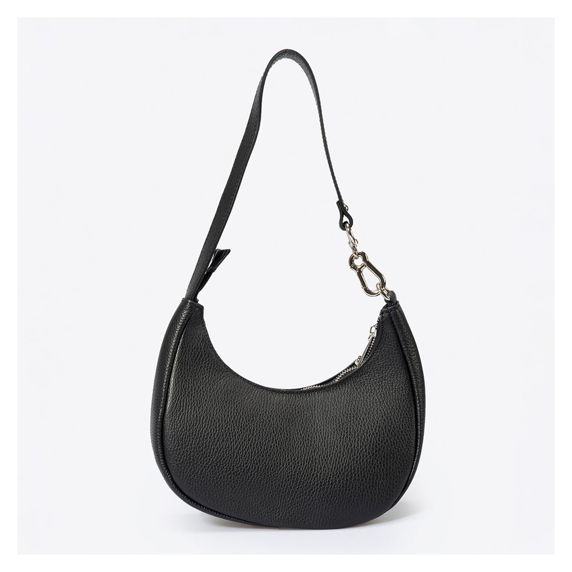 Black Leather Top Handle Bag main product photo