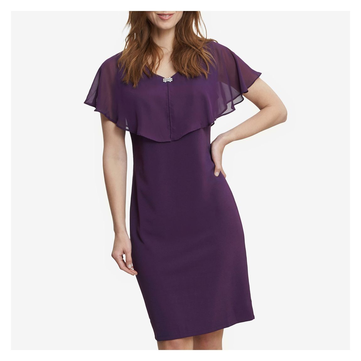 Plum Devlyn V Neck Dress main product photo