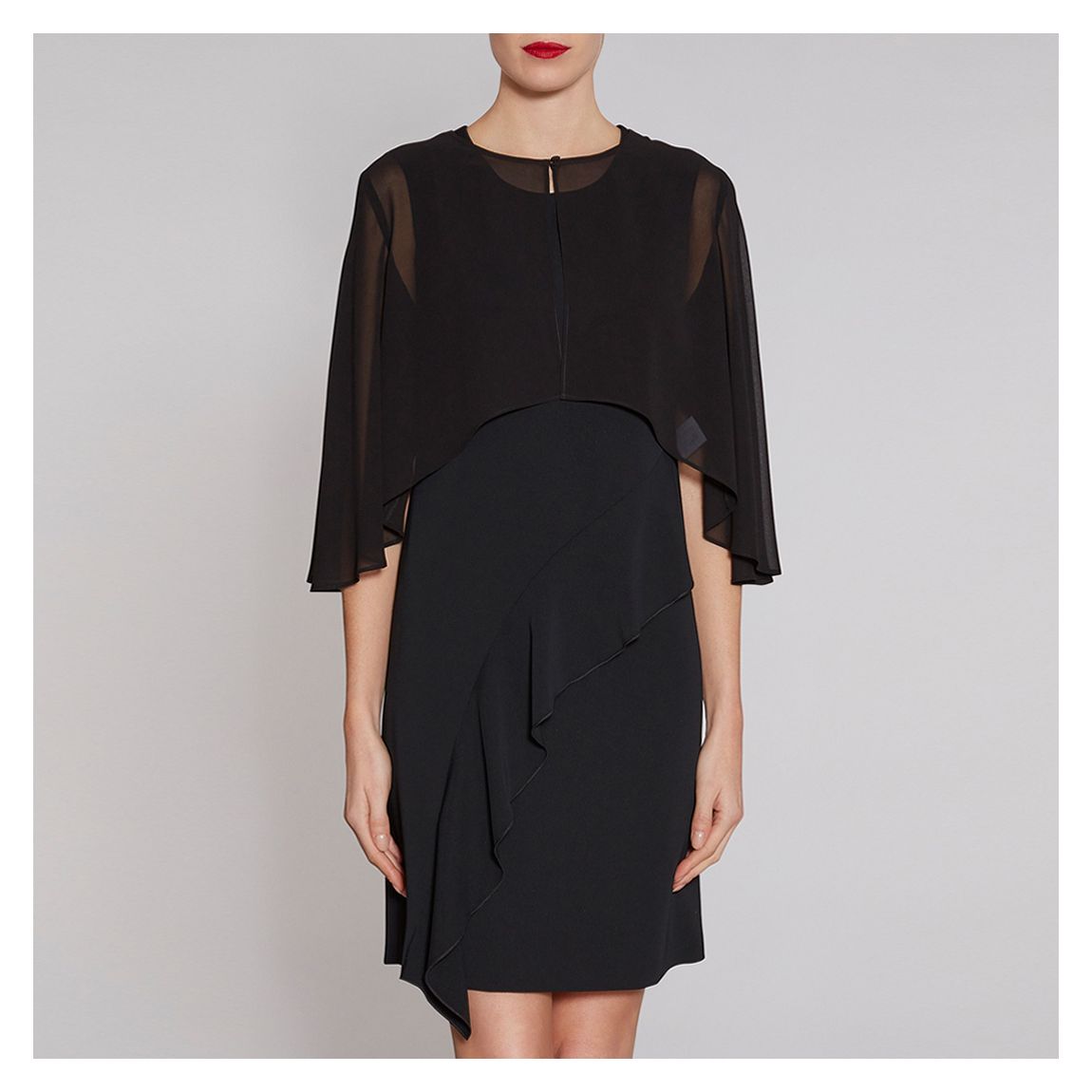 Black Chiffon Cape main product photo