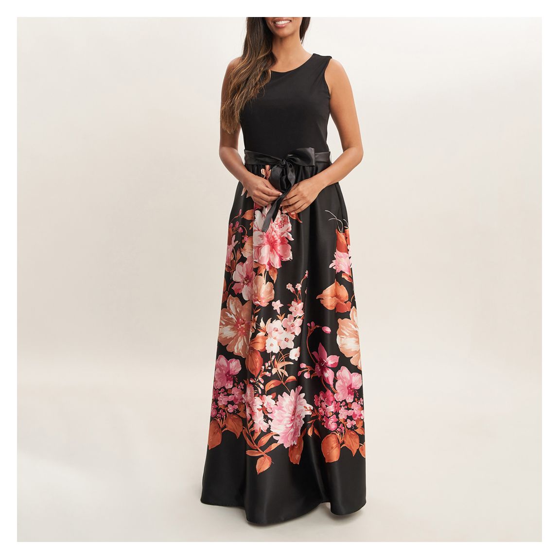 Black Rose Jaimarie Satin Dress main product photo