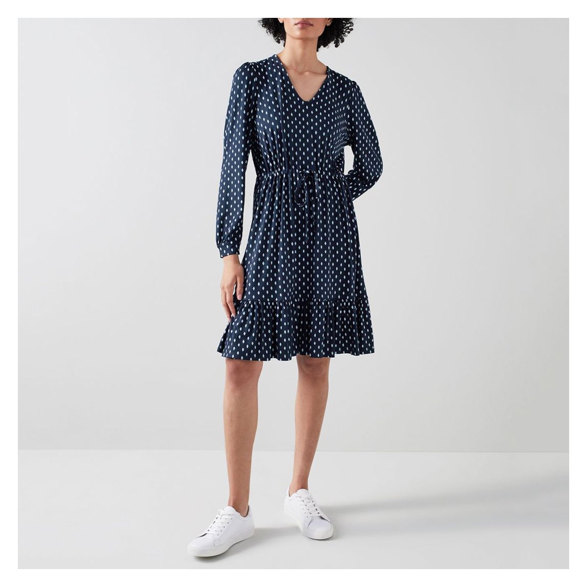 Navy Everly Spot Mini Dress main product photo