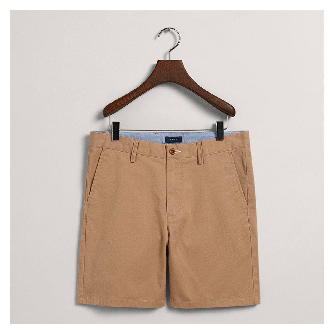 Teen Boys Tan Cotton Blend Chino Shorts main product photo