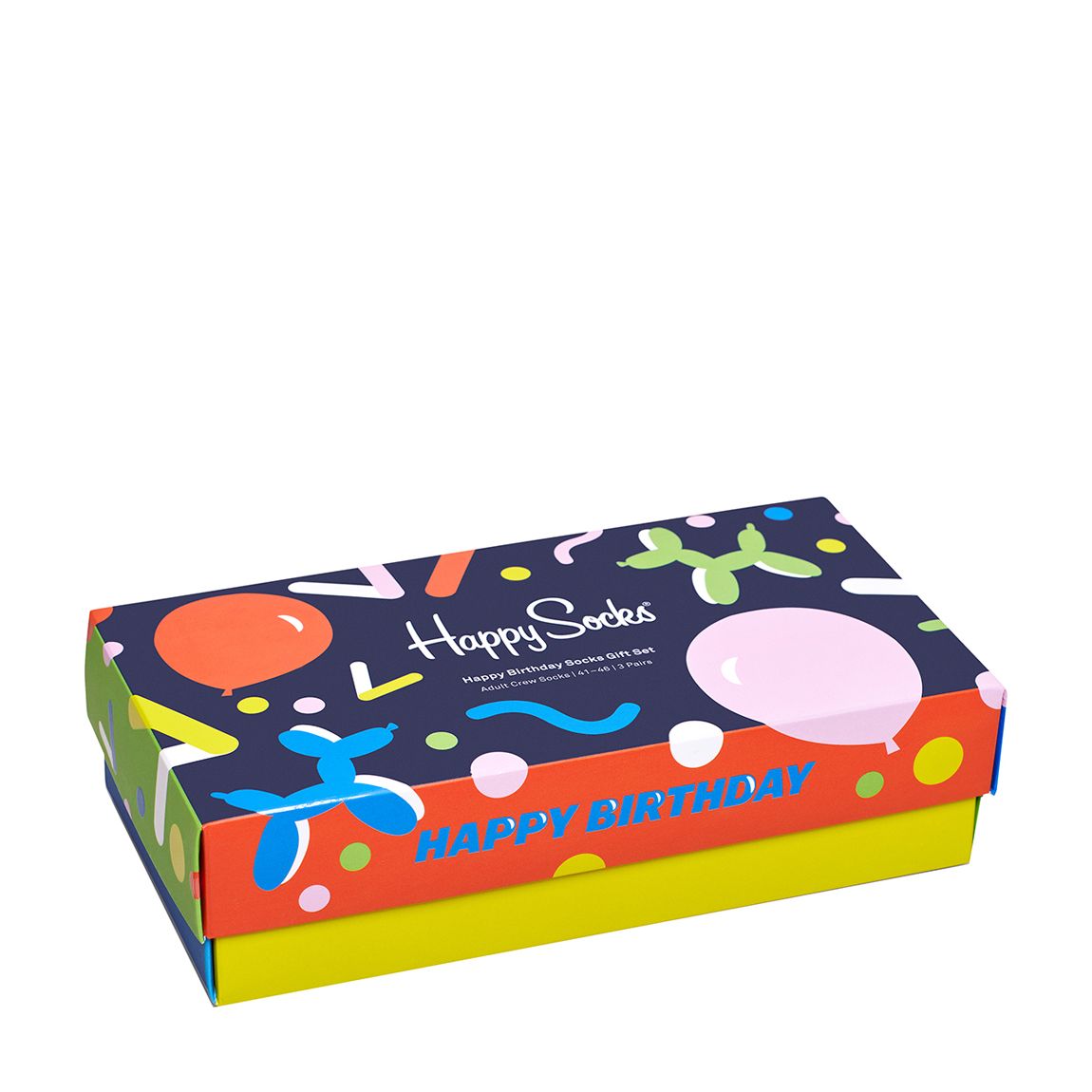 Multi Happy Birthday 3 Pack Socks Gift Set main product photo