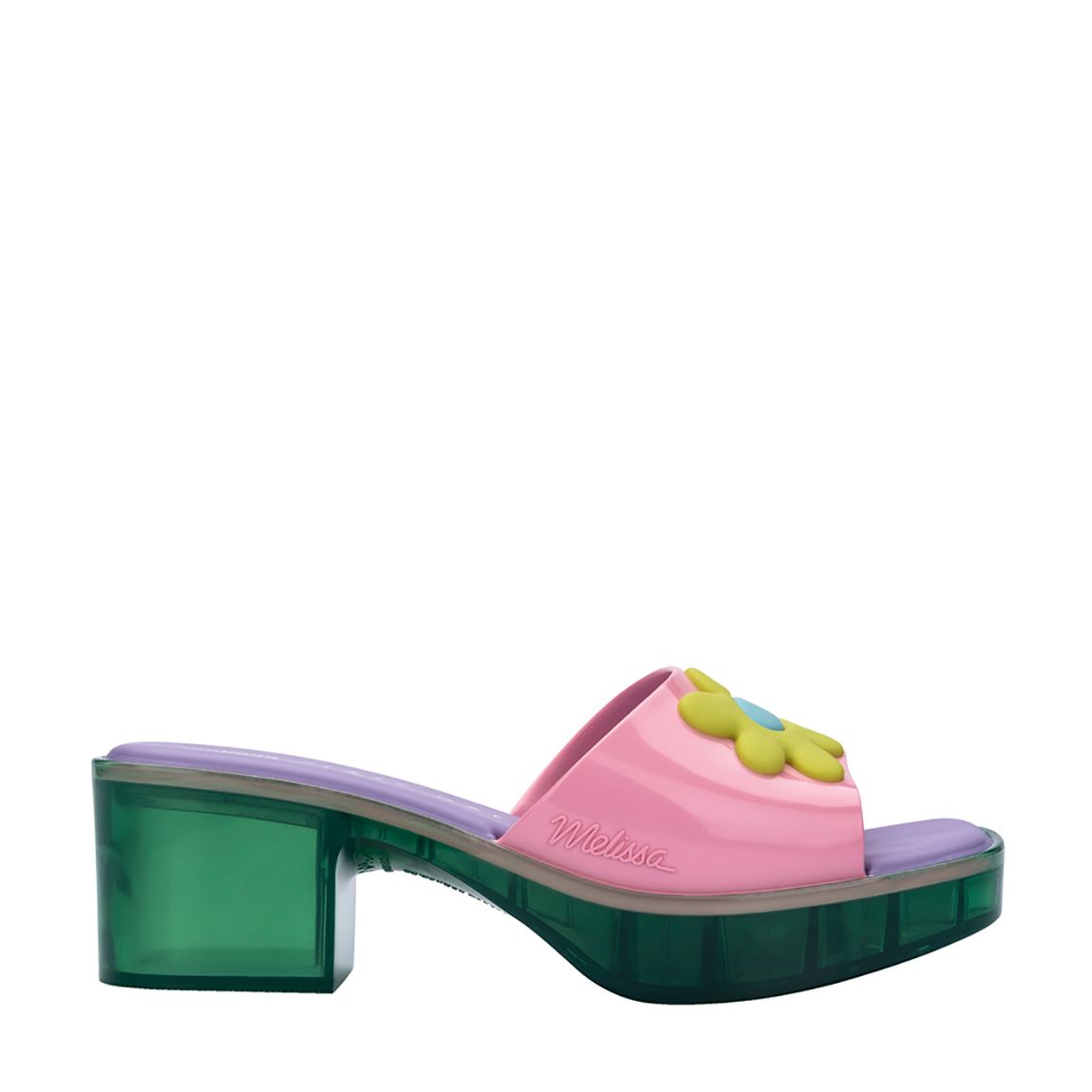 Pink Contrast Lazy Oaf Platform Mules main product photo