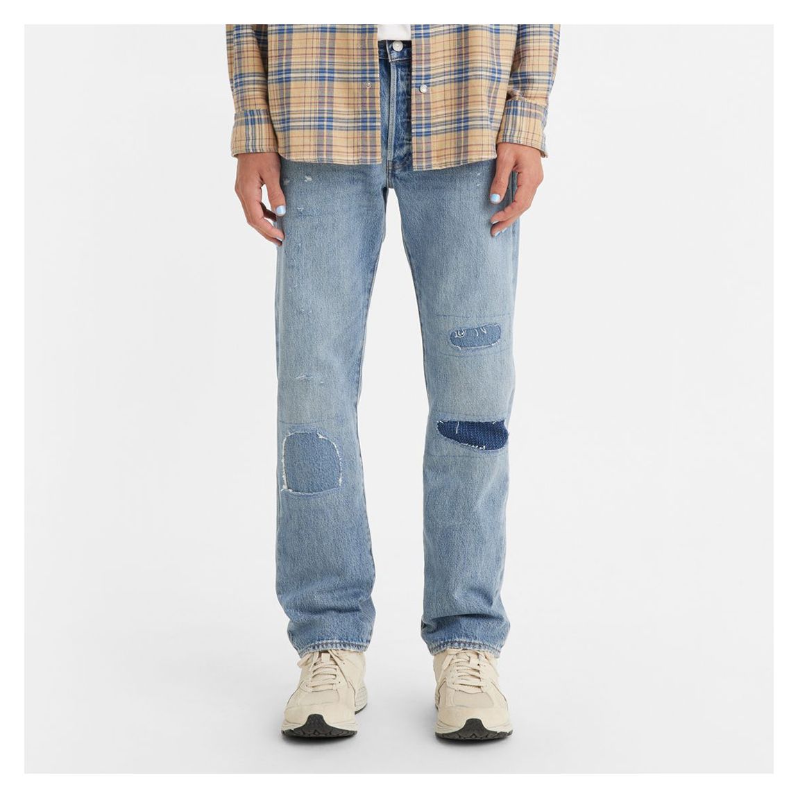 Light Blue 501® Patchwork Jeans main product photo