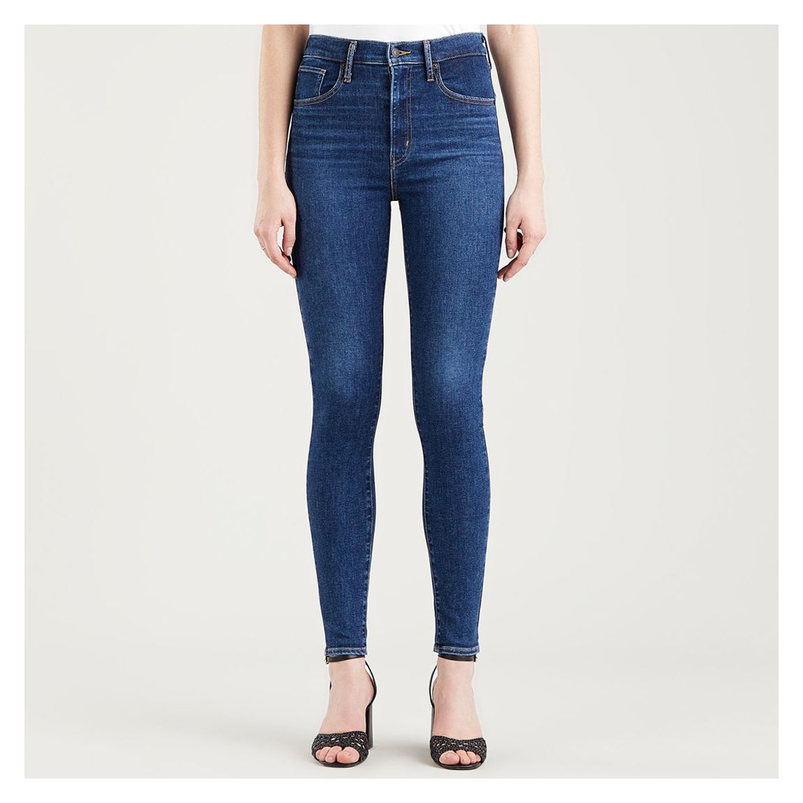 Dark Blue Mile High Super Skinny Stretch Jeans main product photo