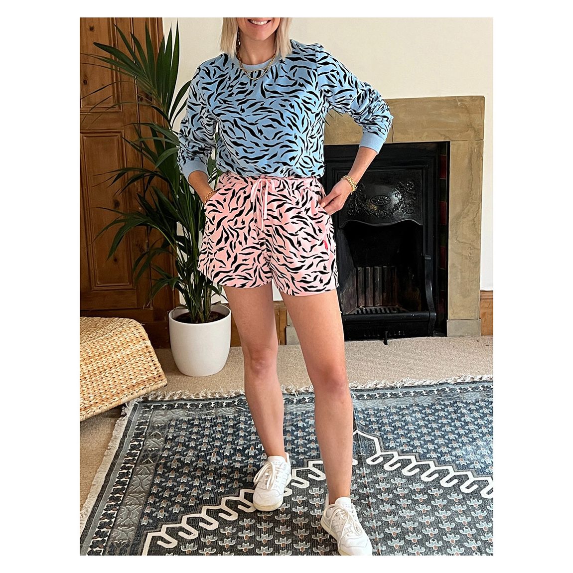 Blue Zebra Towelling Jumper main product photo