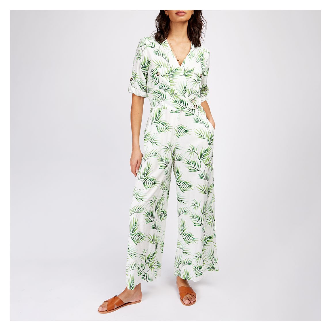Multi Palm Print Jumpsuit main product photo