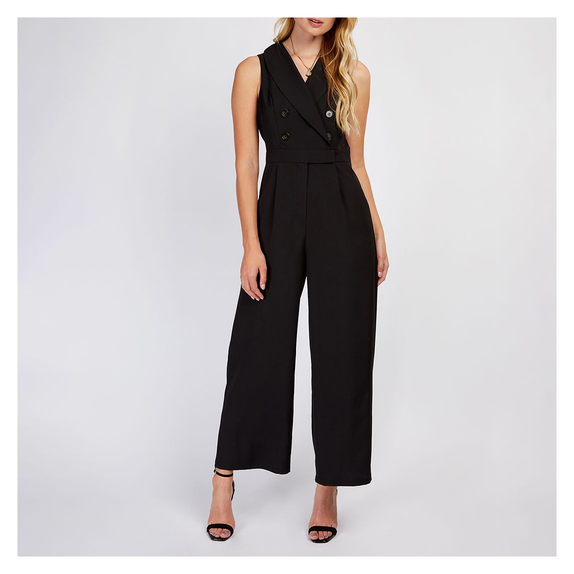 Black Tux Jumpsuit main product photo