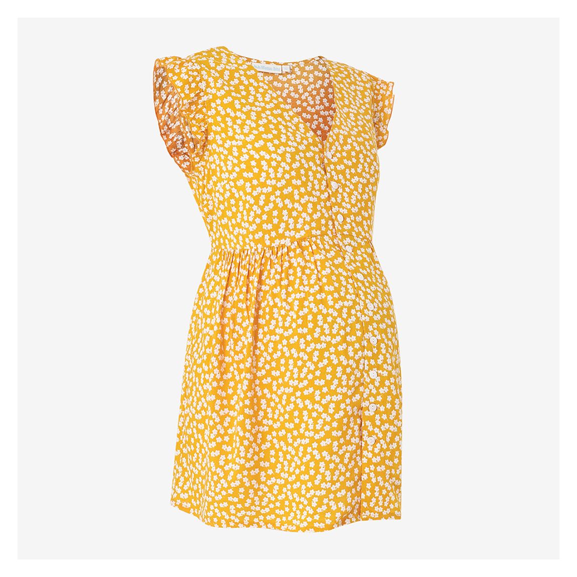 Yellow Ditsy Maternity Blouse main product photo