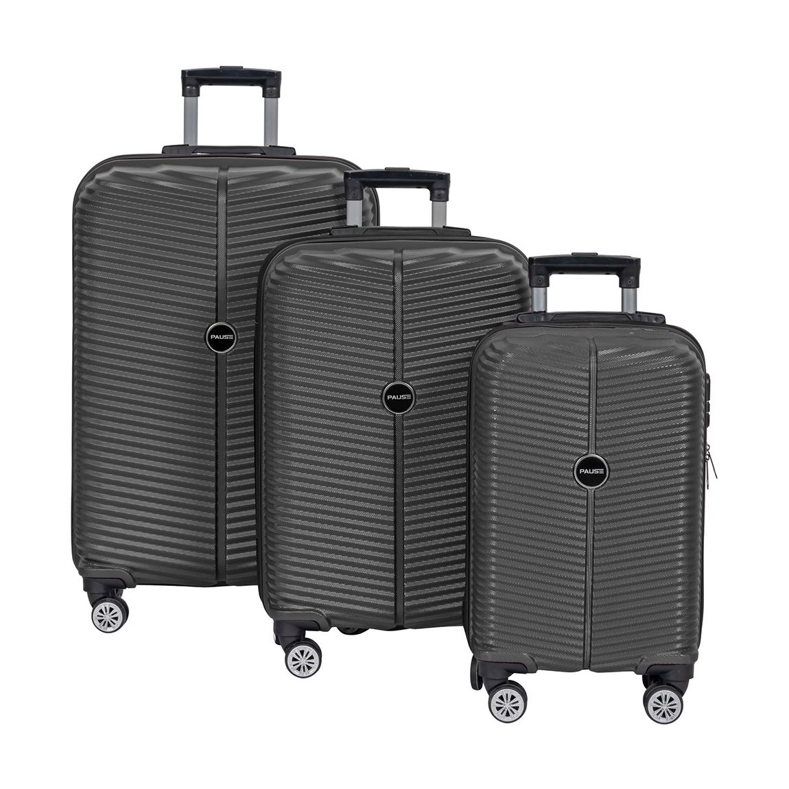 Anthracite Set Of 3 Suitcases main product photo