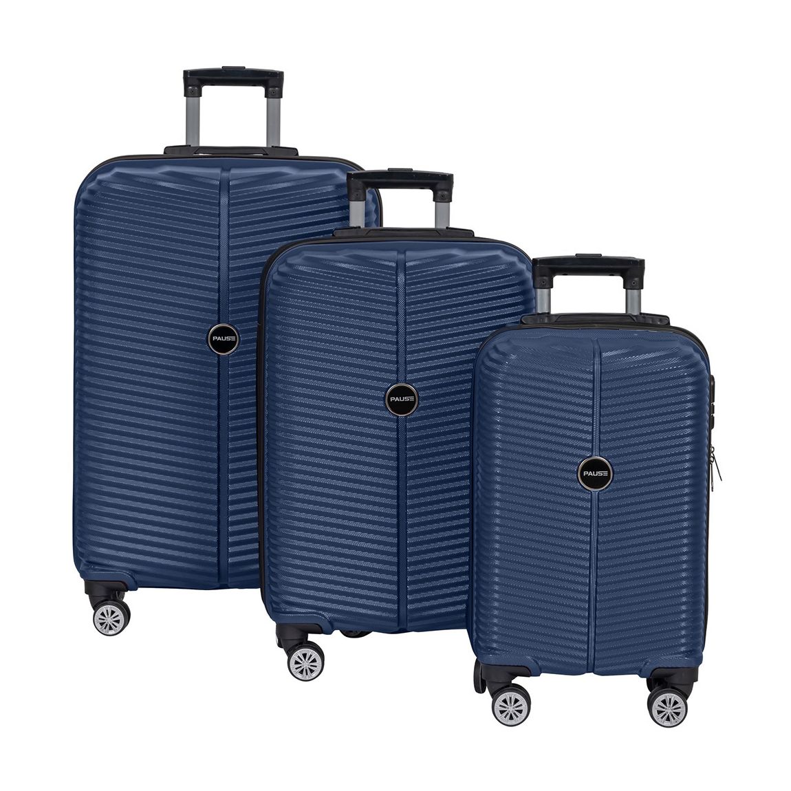 Dark Blue Set Of 3 Suitcases main product photo