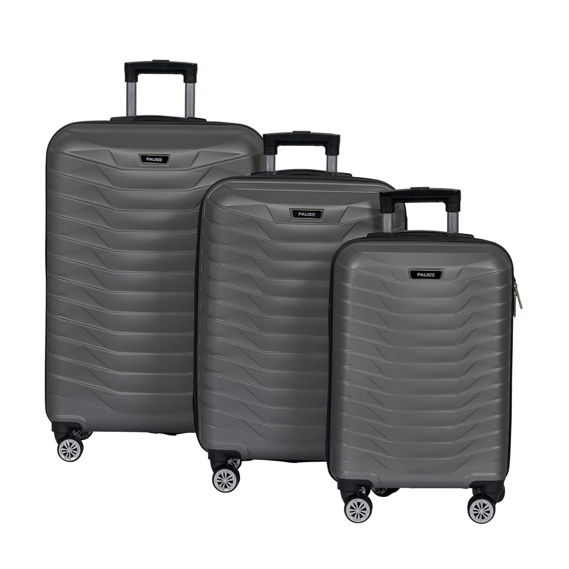 Anthracite Set Of 3 Suitcases main product photo