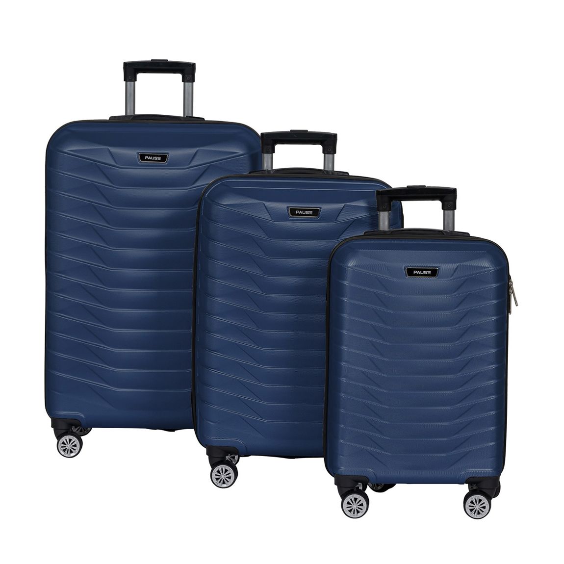 Dark Blue Set Of 3 Suitcases main product photo