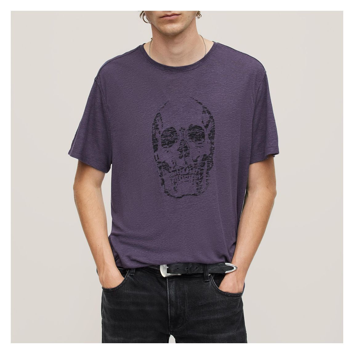Purple Skull Logo T-Shirt main product photo