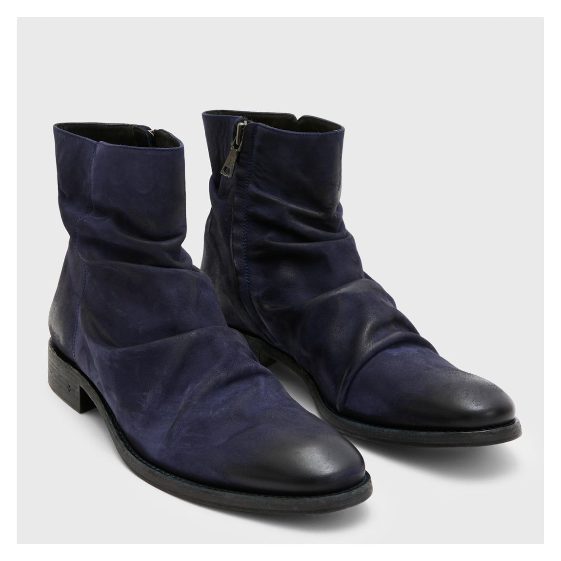 Navy Morrison Sharpei Suede Boots main product photo