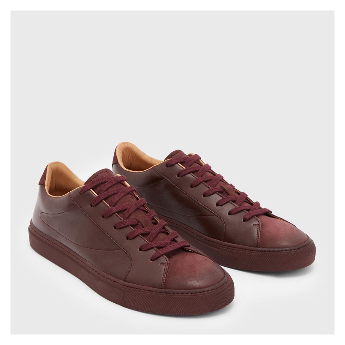 Dark Red Skate Low Top Trainers main product photo