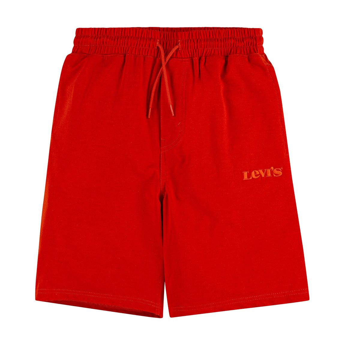 Younger Boy's Red Relaxed Jogger Shorts main product photo