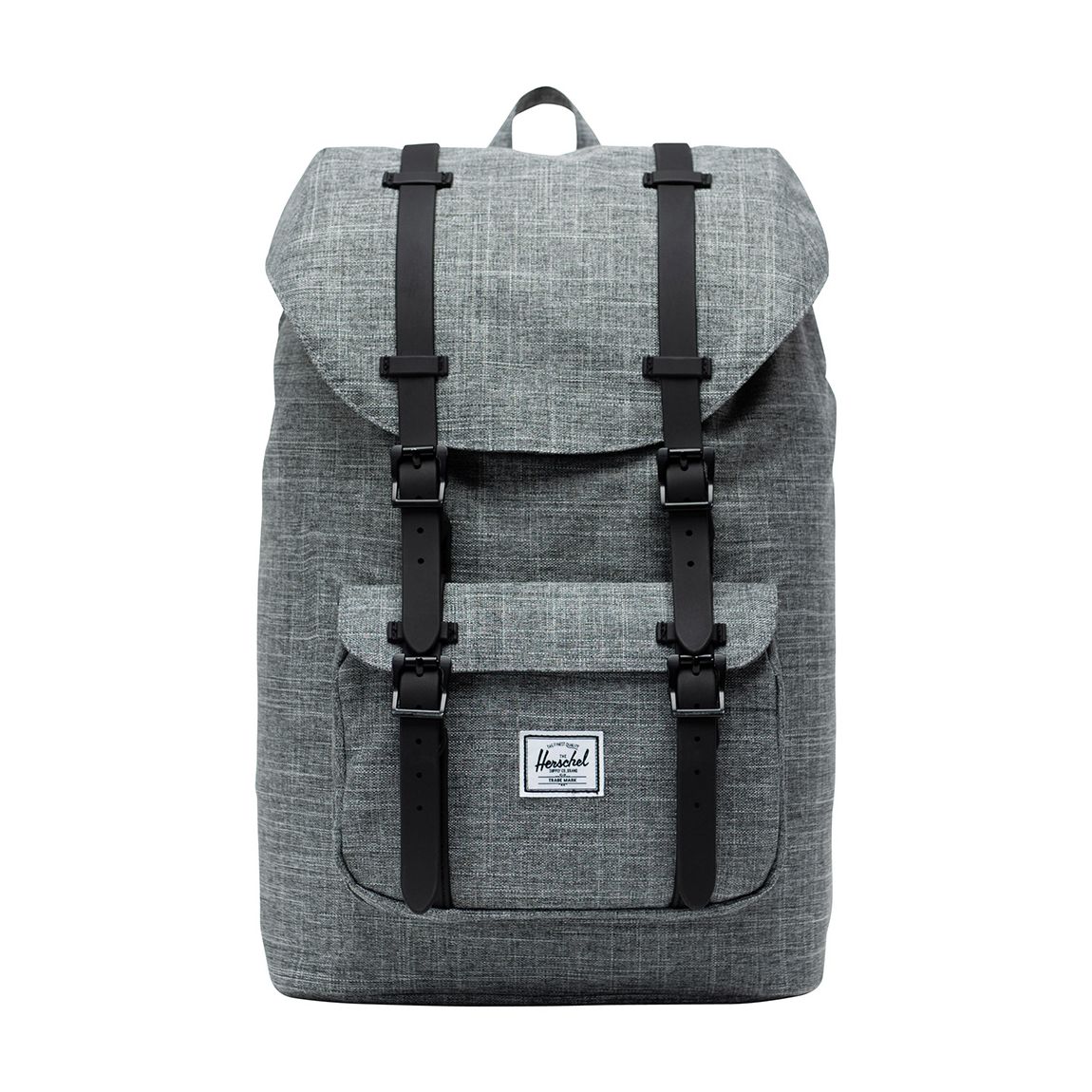 Raven Crosshatch Herschel Little America Mid-Volume Backpack main product photo