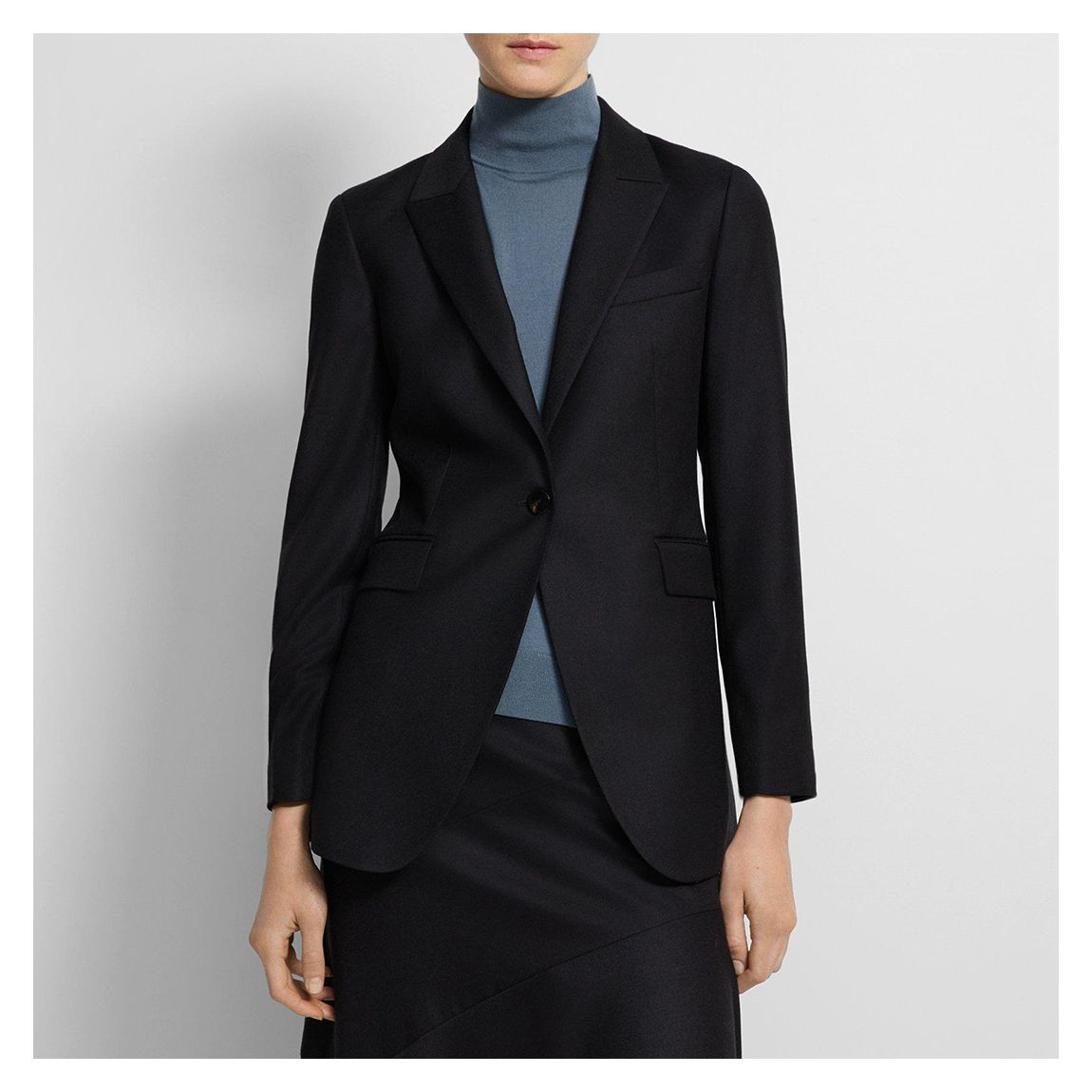 Black Etiennette Single Breasted Wool Jacket main product photo