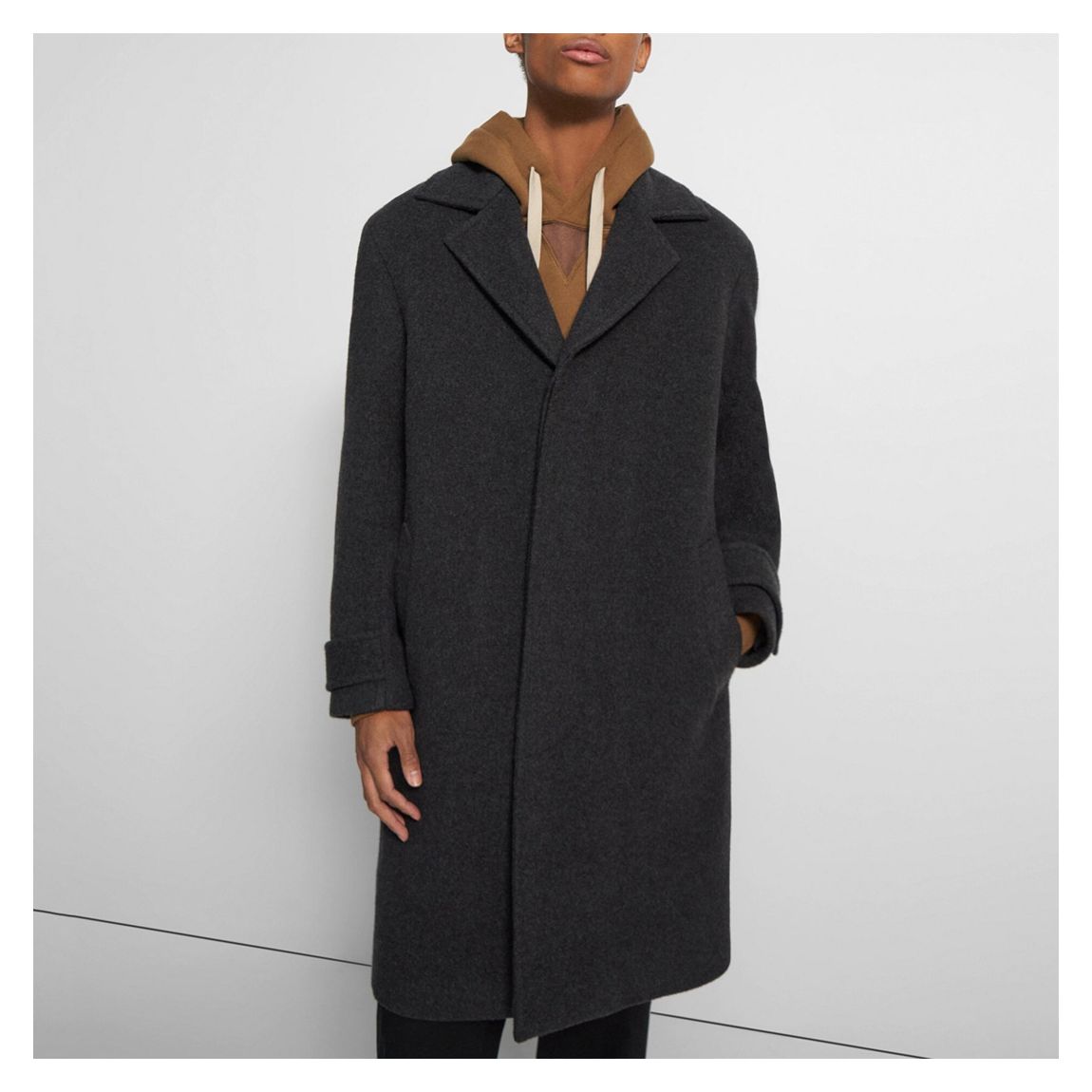 Charcoal Longline Coat main product photo