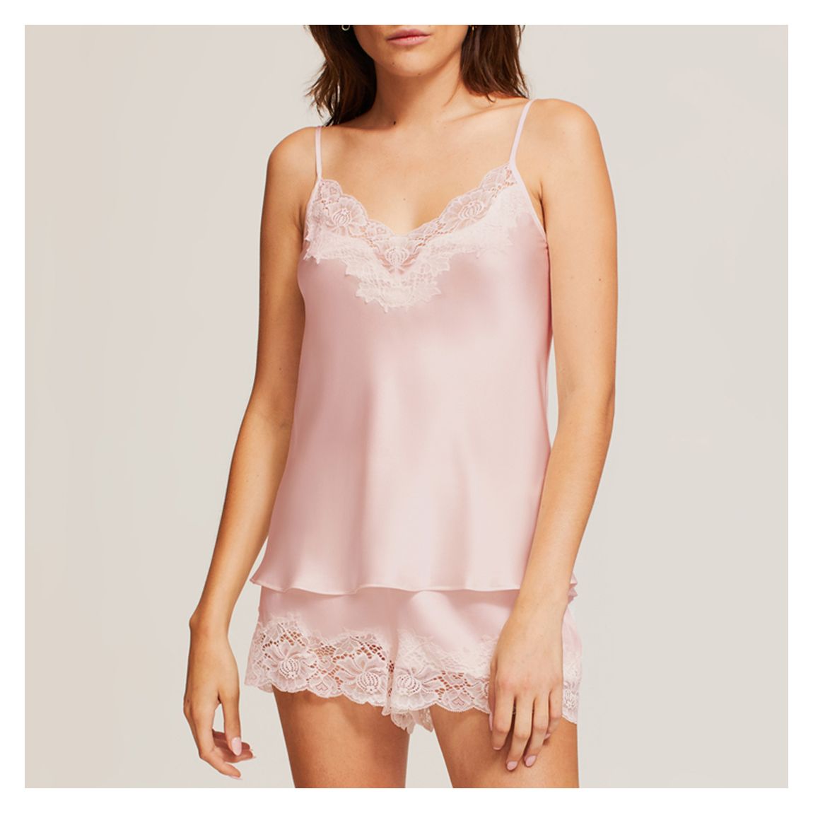 Rose Lace Silk Cami main product photo